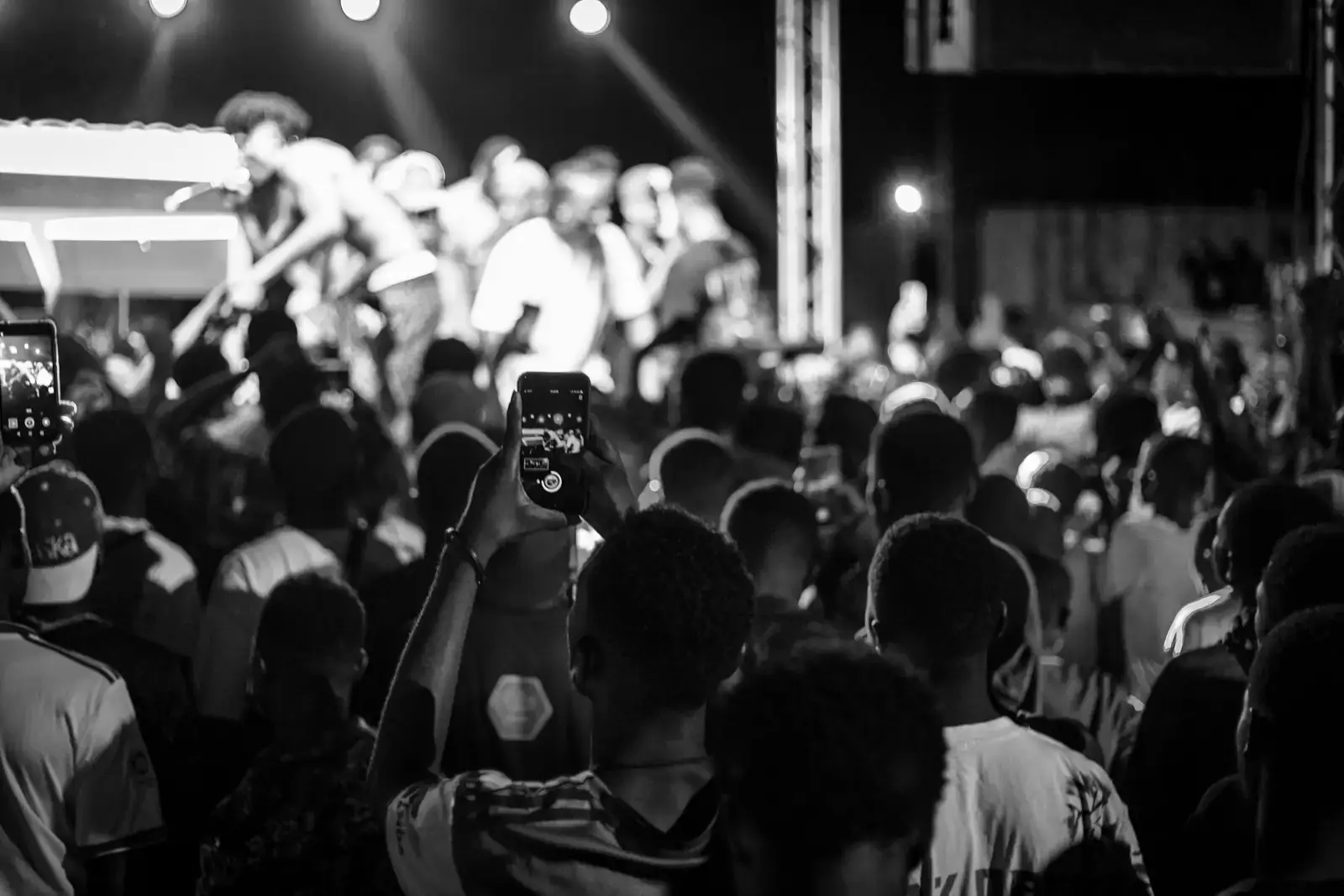Large outdoor concert crowd
